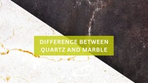 Marble and quartz side by side